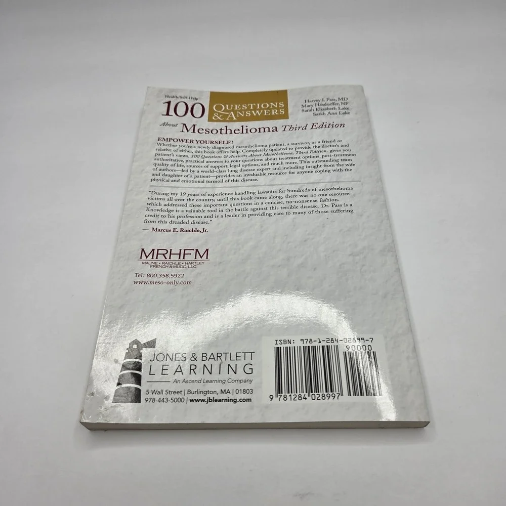 100 Questions & Answers About Mesothelioma 3rd Edition Medical Guide